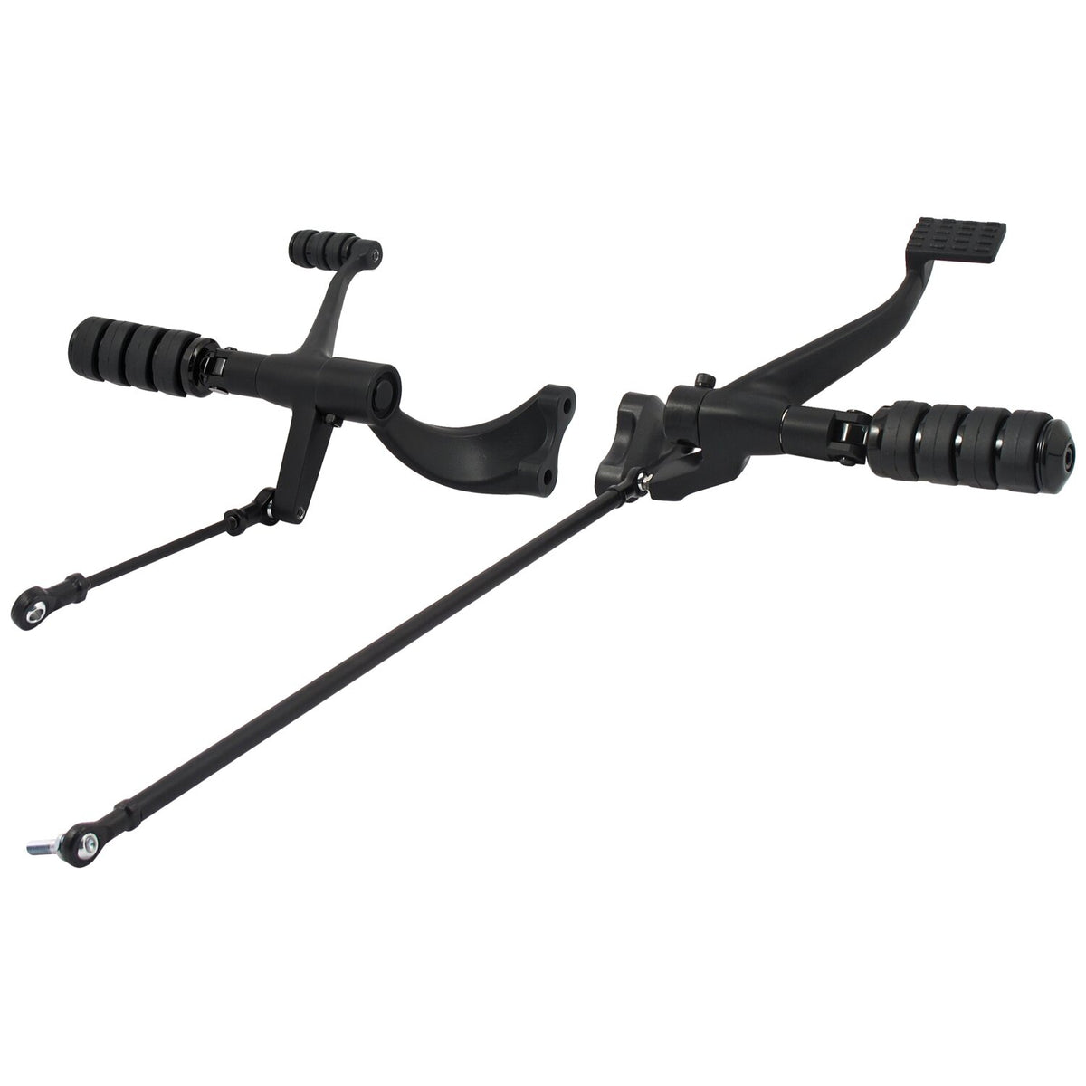 Evo XL forward control kit. ISO pegs. Black