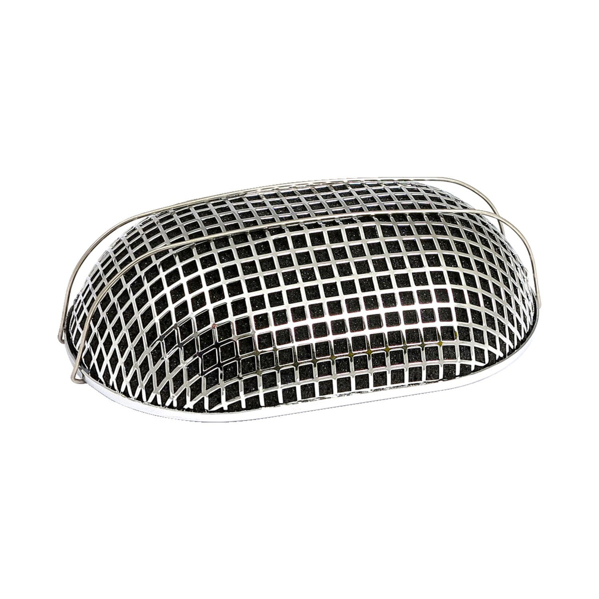 Breather style air cleaner assembly, oval. Chrome