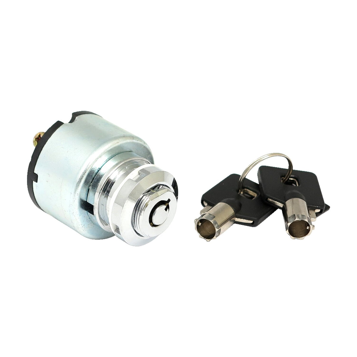 FX style ignition switch 'thick', round key. Chrome
