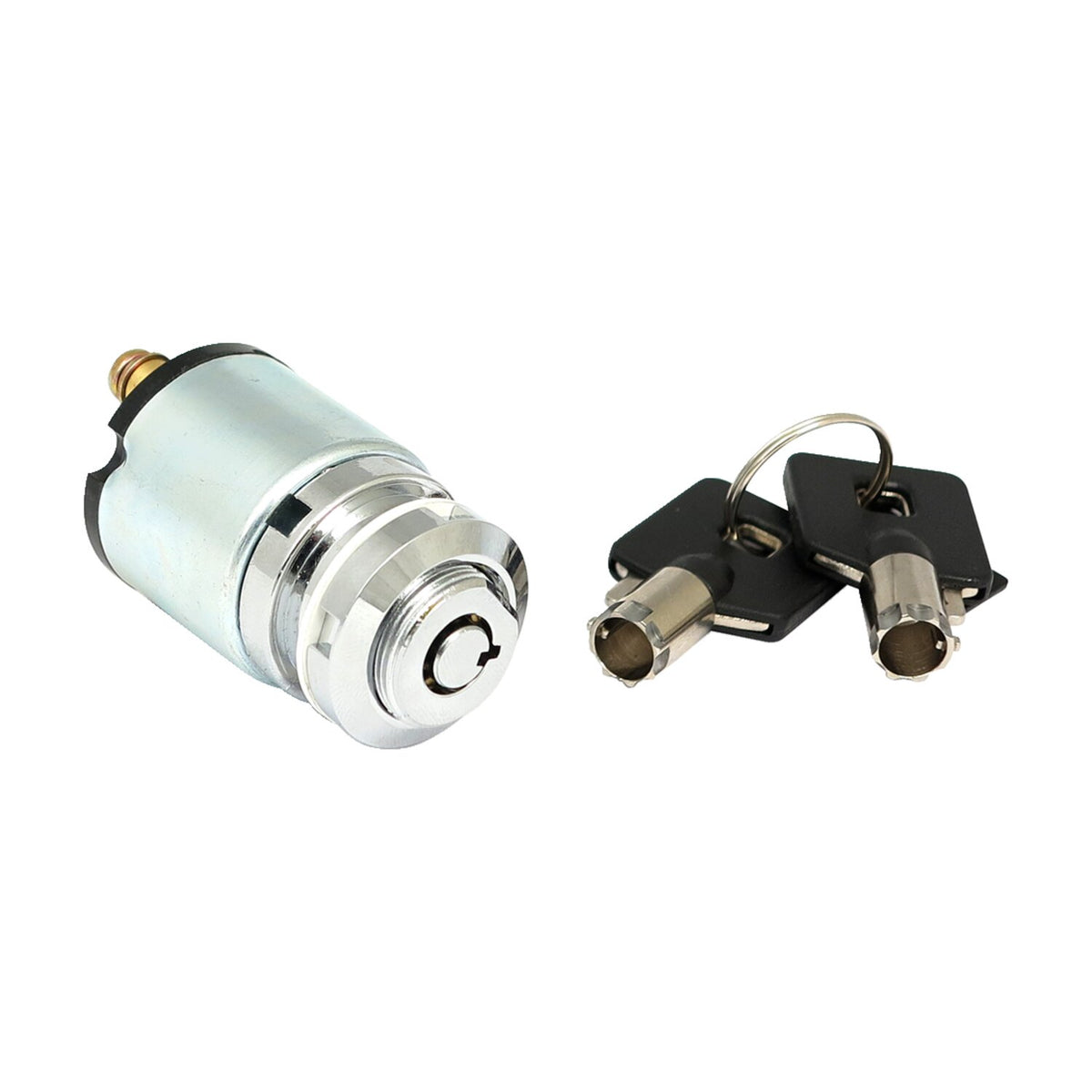 FX style ignition switch 'thin', round key. Chrome