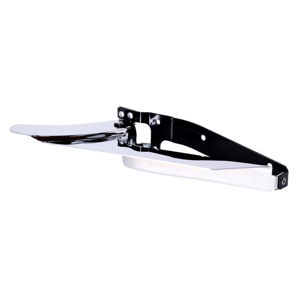 Lower belt guard cover. Chrome