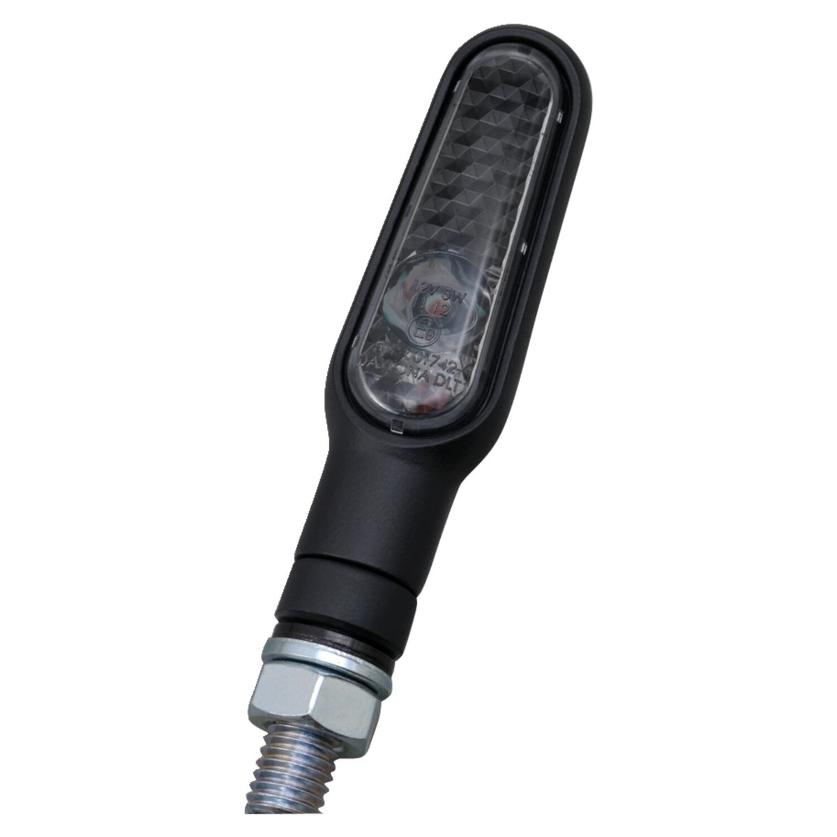 Daytona, D-Light mini LED turn signal set. Black, smoke lens