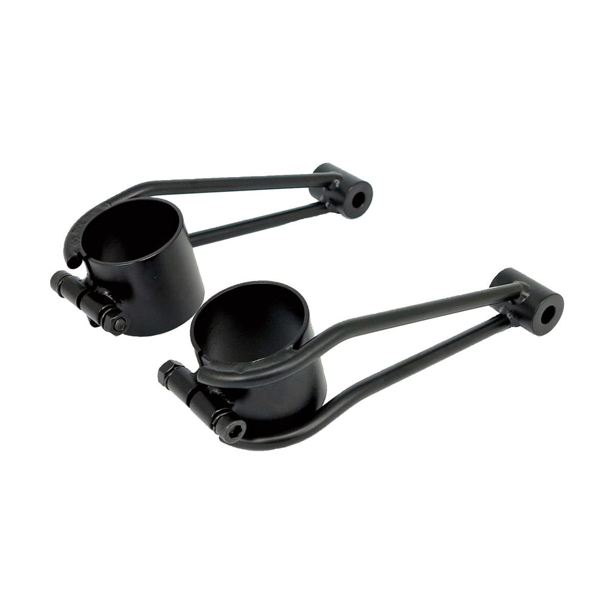 Bracket for 'vintage' headlamp. 41mm fork tubes. Black