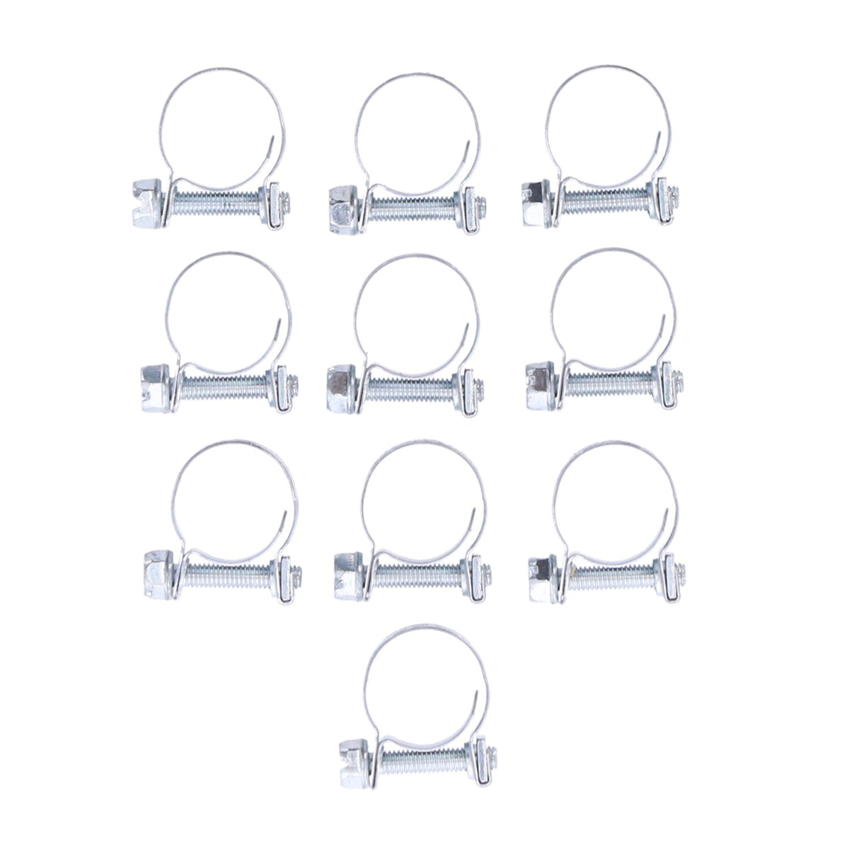 Aba hose clamps, 17mm for 3/8" hose. Zinc plated