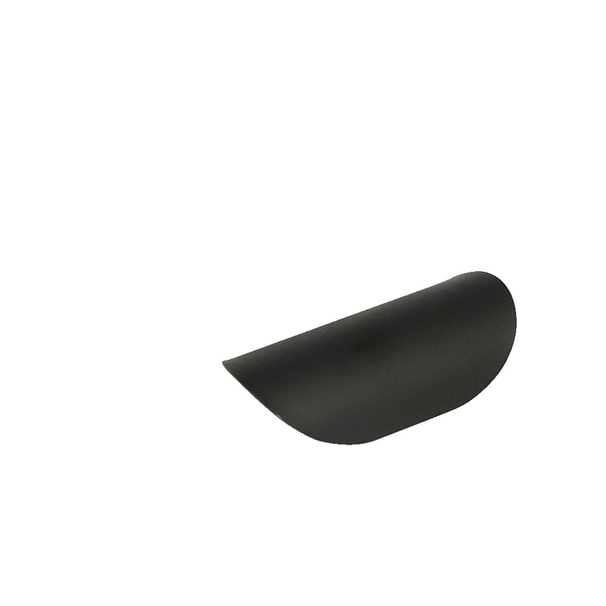 Universal smooth heat shield 4" long black
