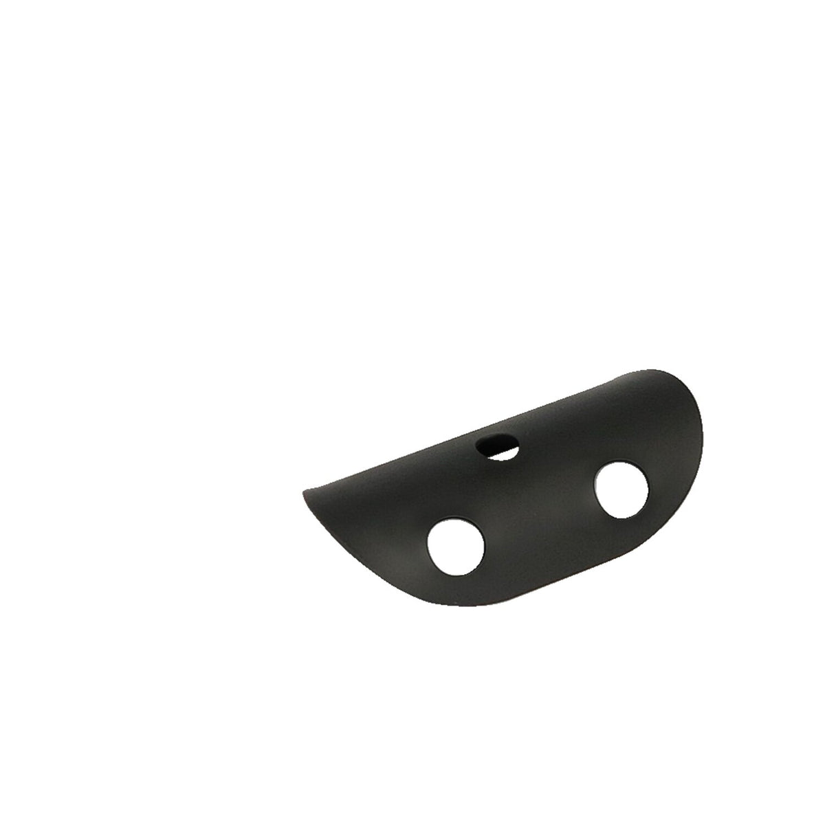 Universal bullet hole heat shield 4" long black