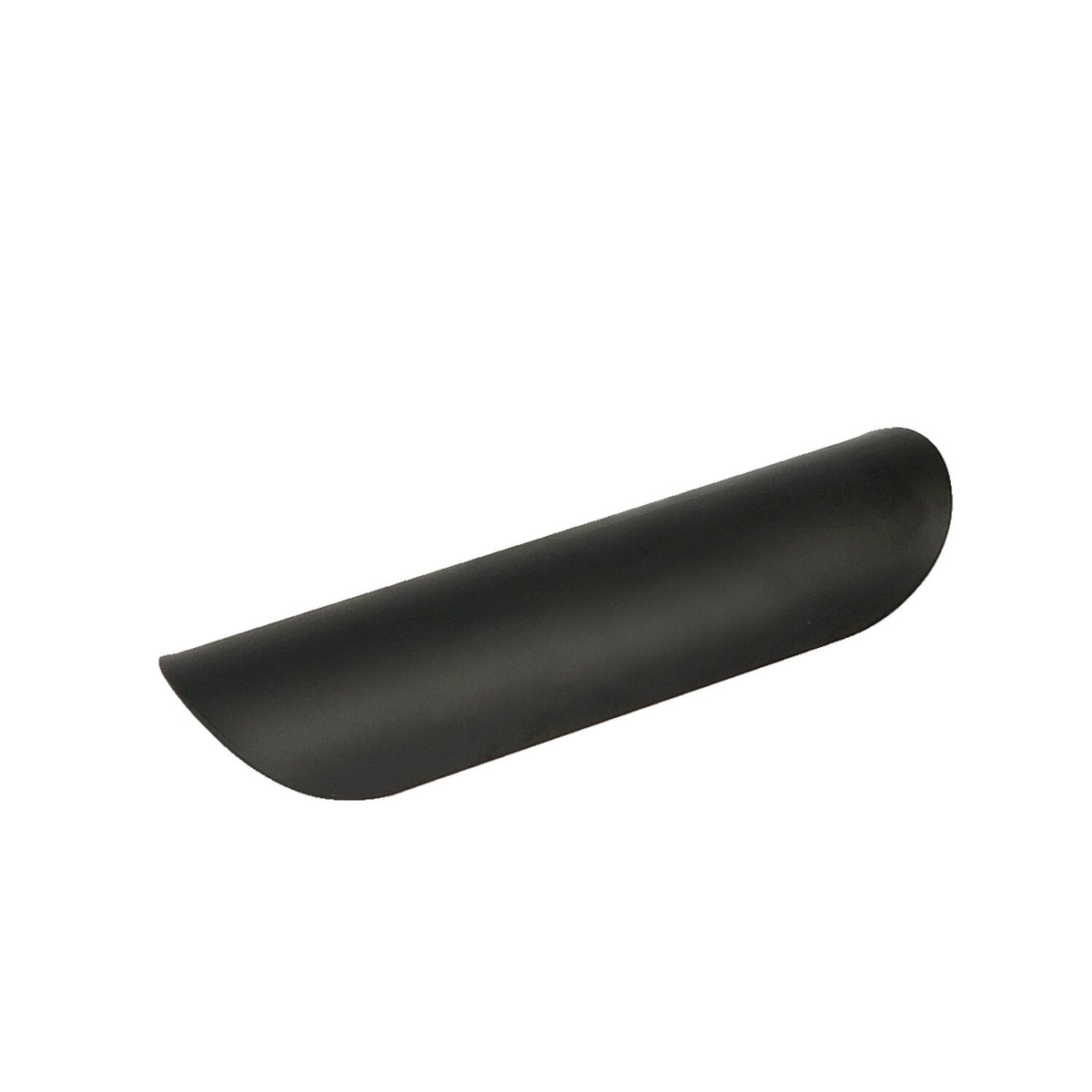 Universal smooth heat shield 7" long black