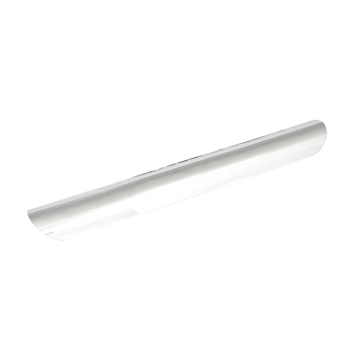Universal smooth heat shield 14" long chrome