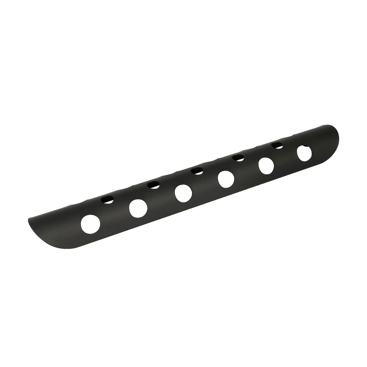 Universal bullet hole heat shield 14" long black
