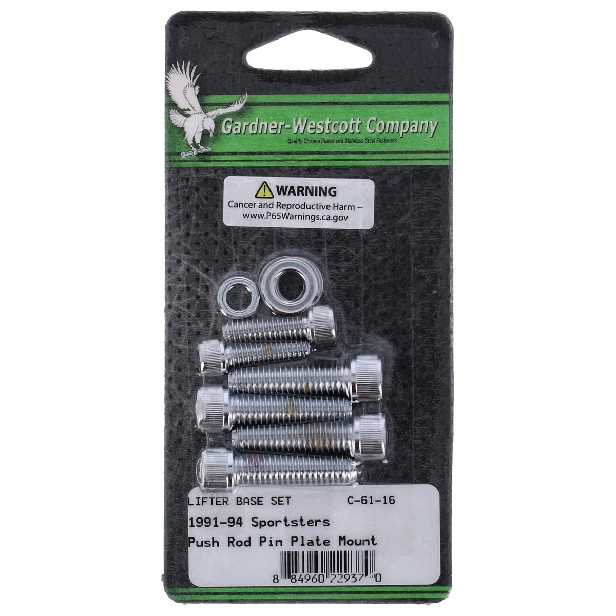 GW, tappet block mount kit. Allenhead, chrome