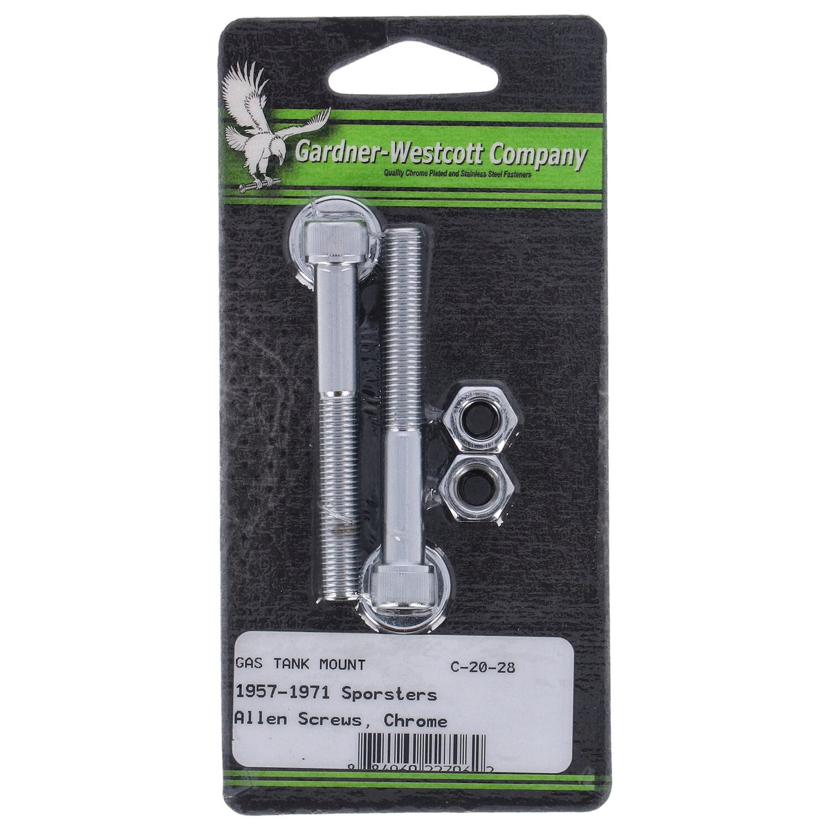Gardner-Westcott, gas tank mount kit. Chrome Allen