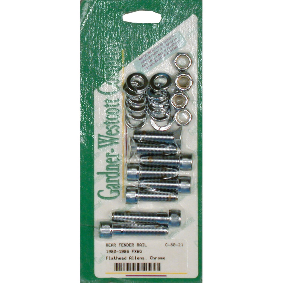 Gardner-Westcott, fender strut mount kit. Chrome Allen head