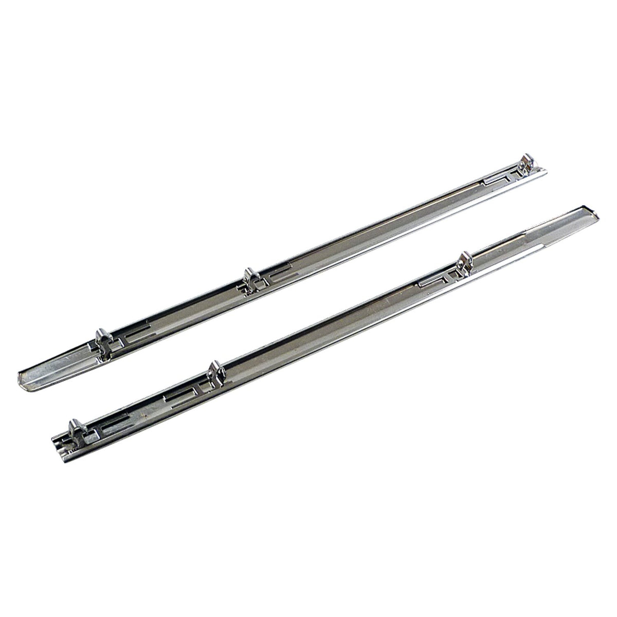 Front fender tip spears, stainless