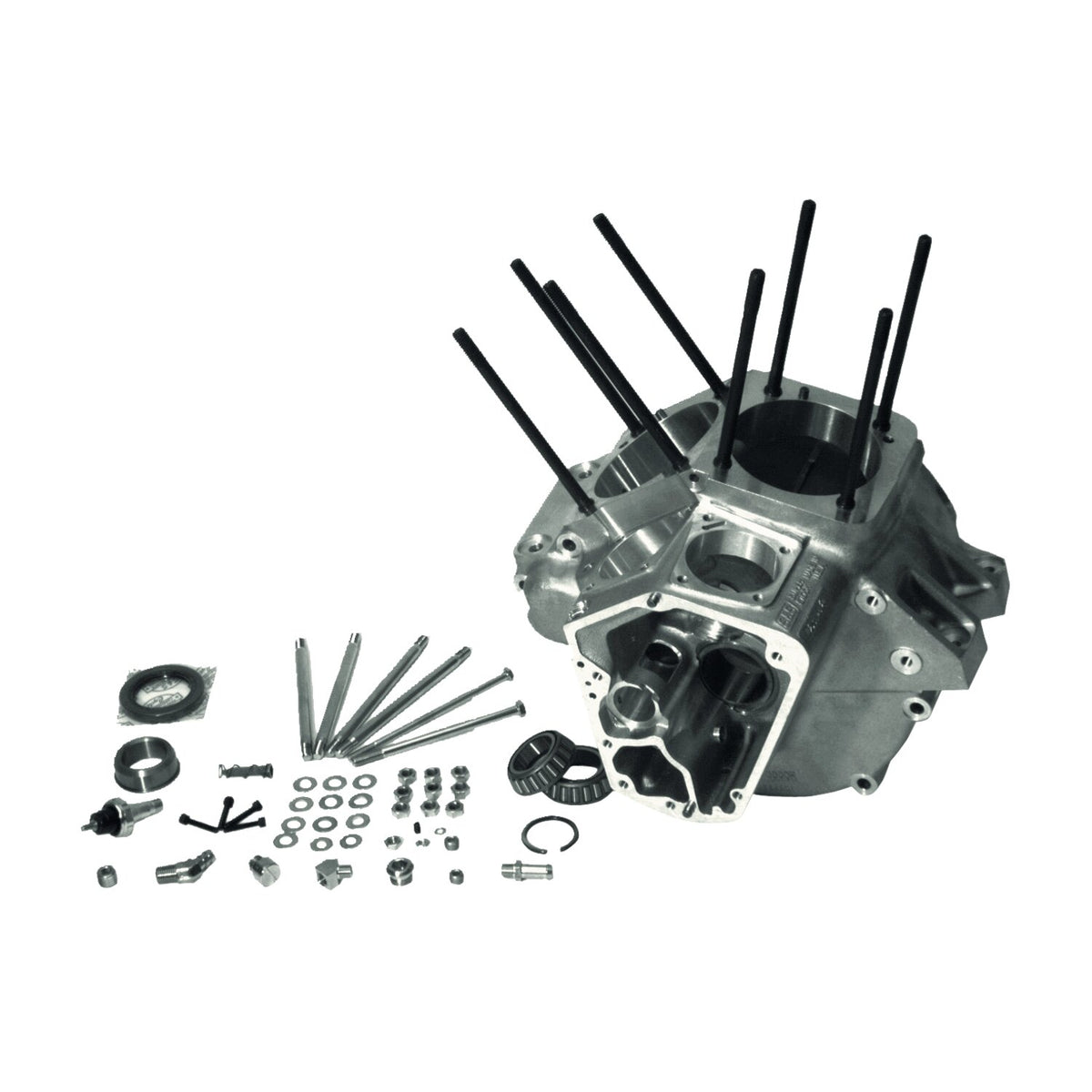 S&S, 70-84 crankcase assembly, 3-5/8" bore. Natural