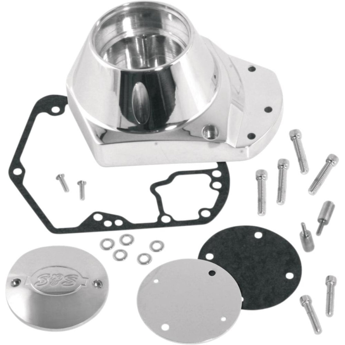 S&S, billet cam cover. Polished