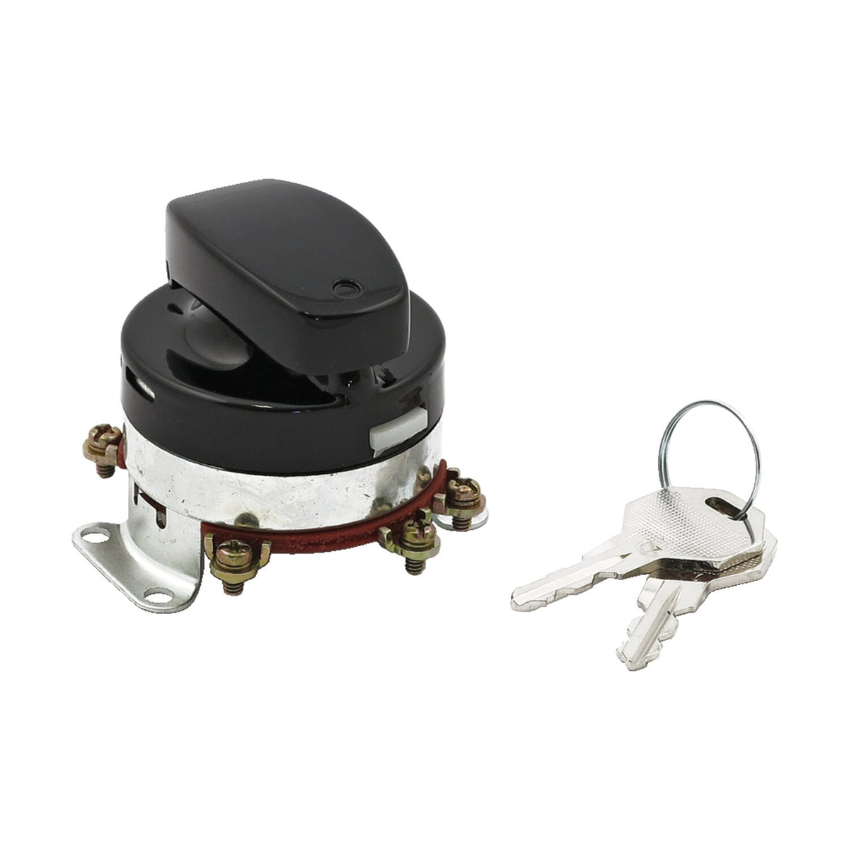 FL style ignition switch, 'electronic'. flat key. Black