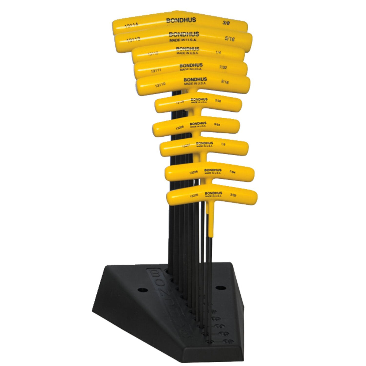 Bondhus, T-handle allen wrench set US sizes