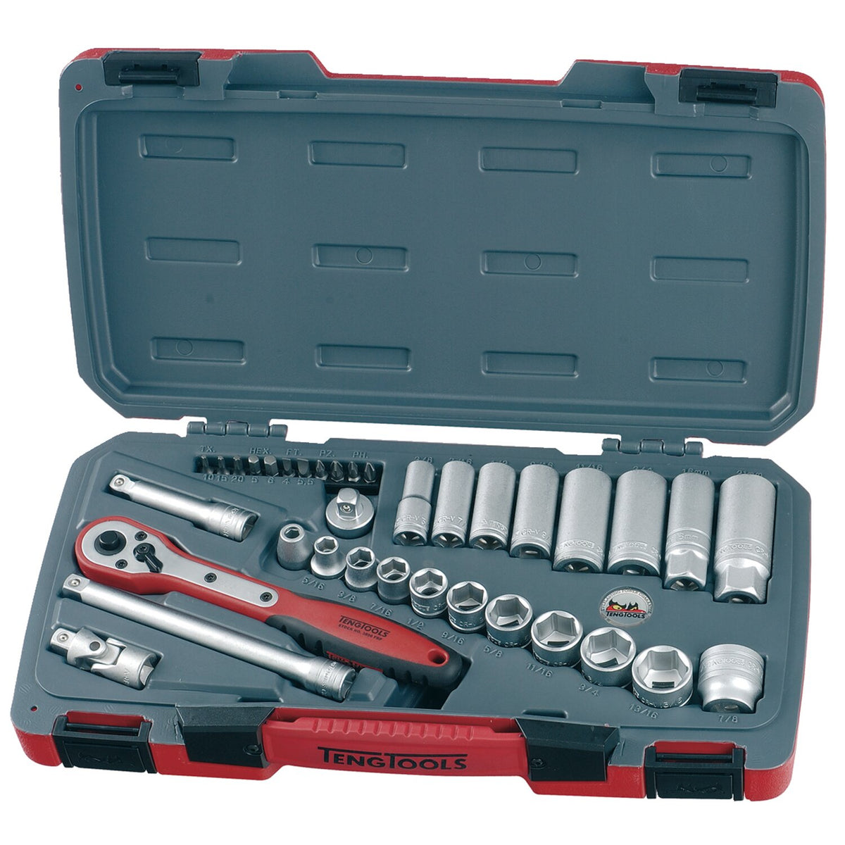 Teng Tools, 3/8" socket wrench set. US 35pc