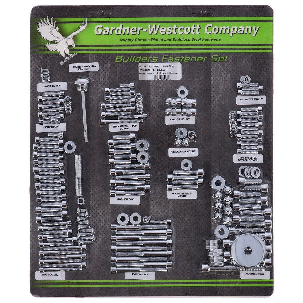 Builders fastener set, polish. allen