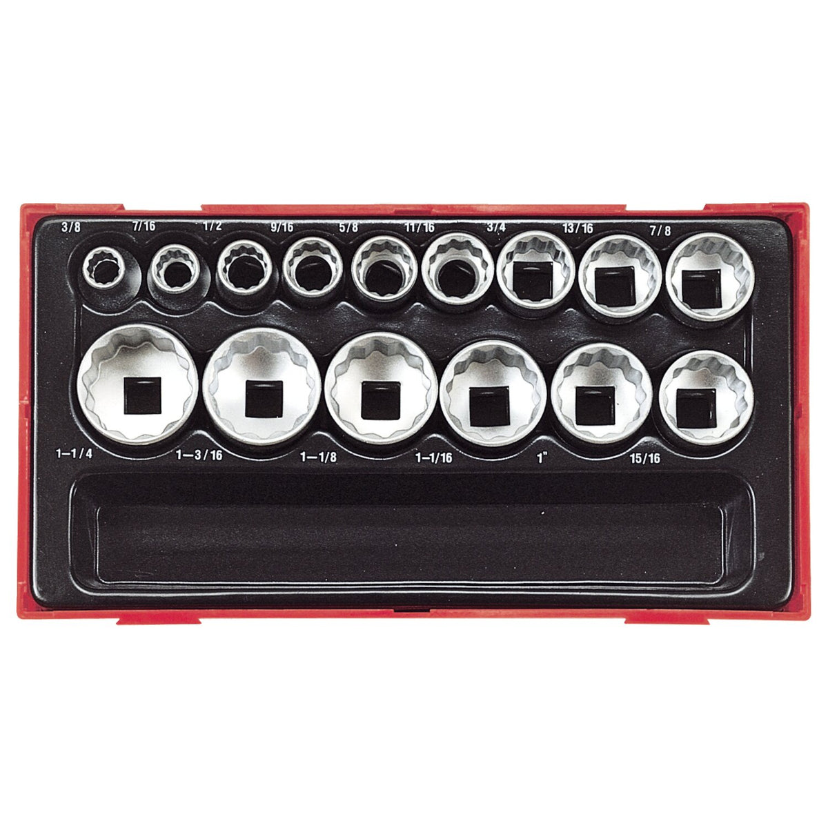 Teng Tools, 15-pc Metric 12-point sockets