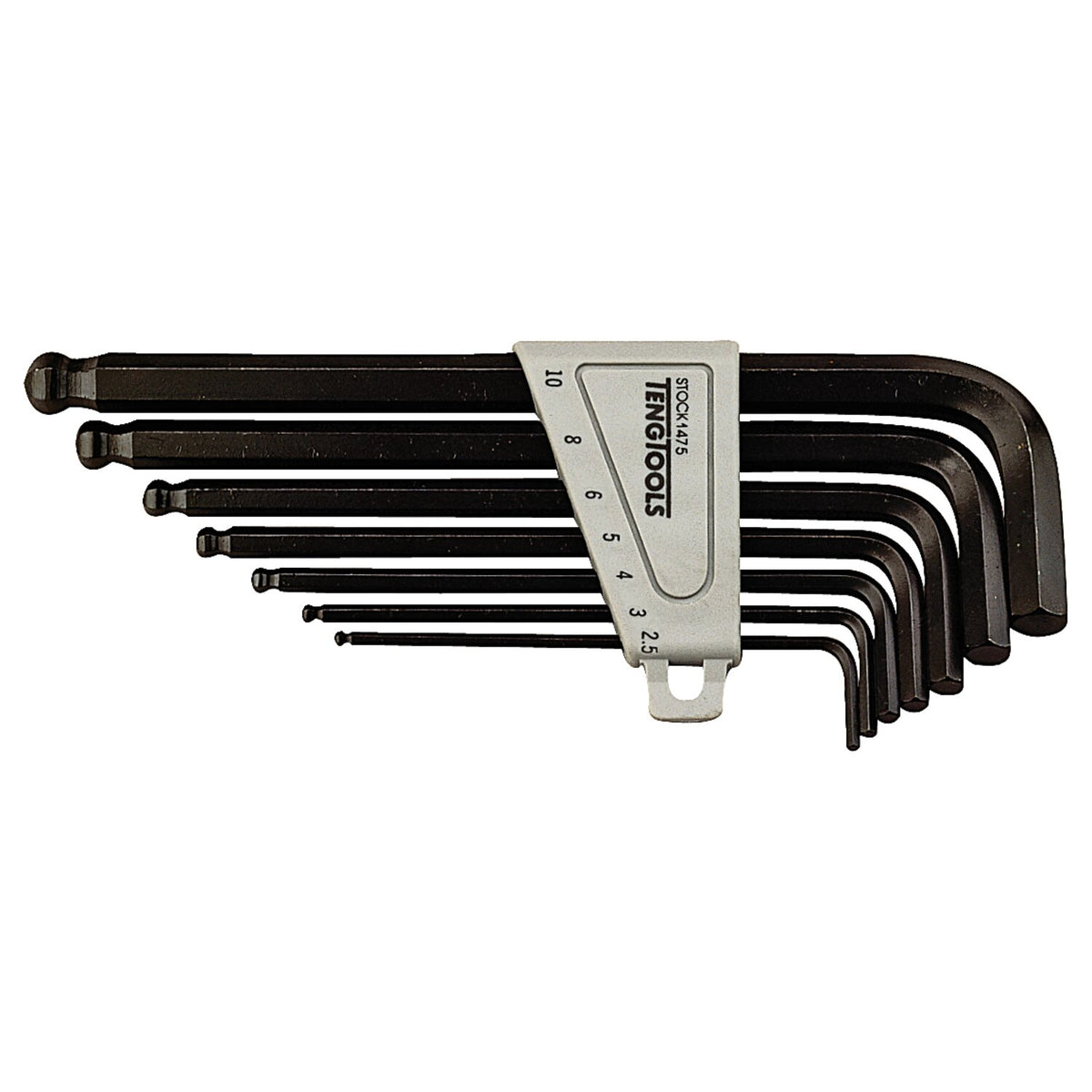 Teng Tools, ball-end allen wrench set US sizes