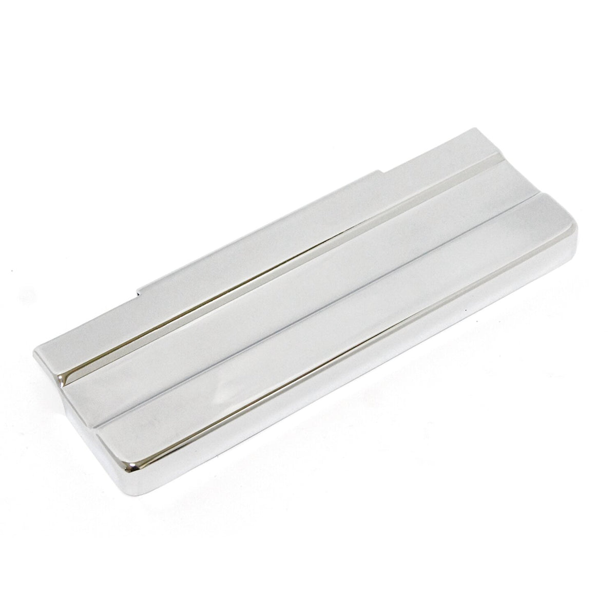 Battery top cover. Chrome