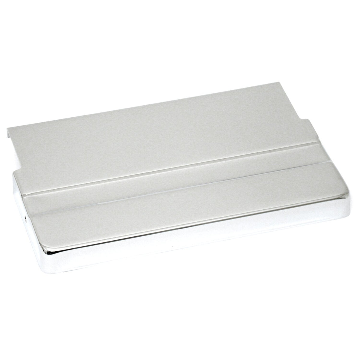 Battery top cover. Chrome