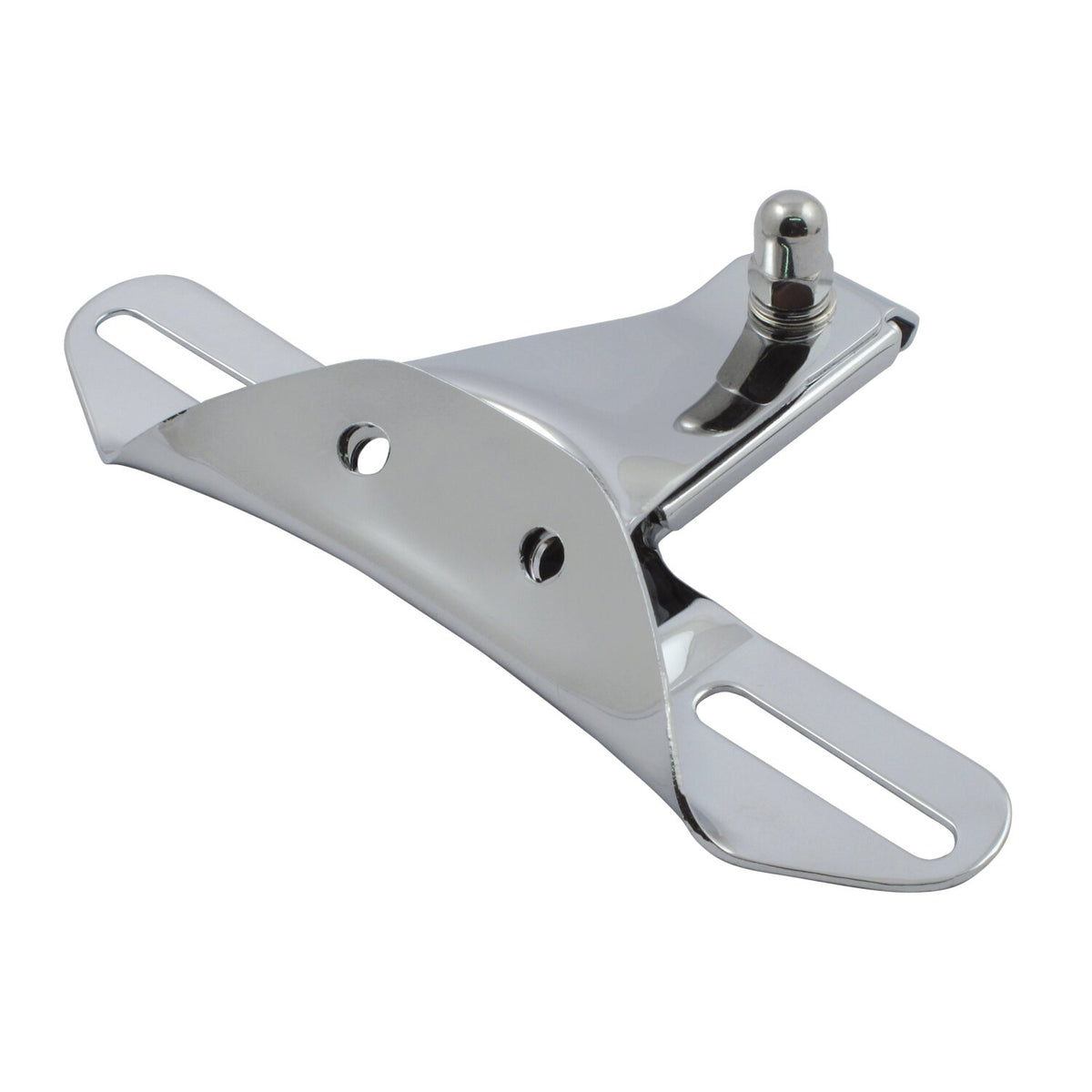 License plate bracket OEM style, 2-hole. Chrome