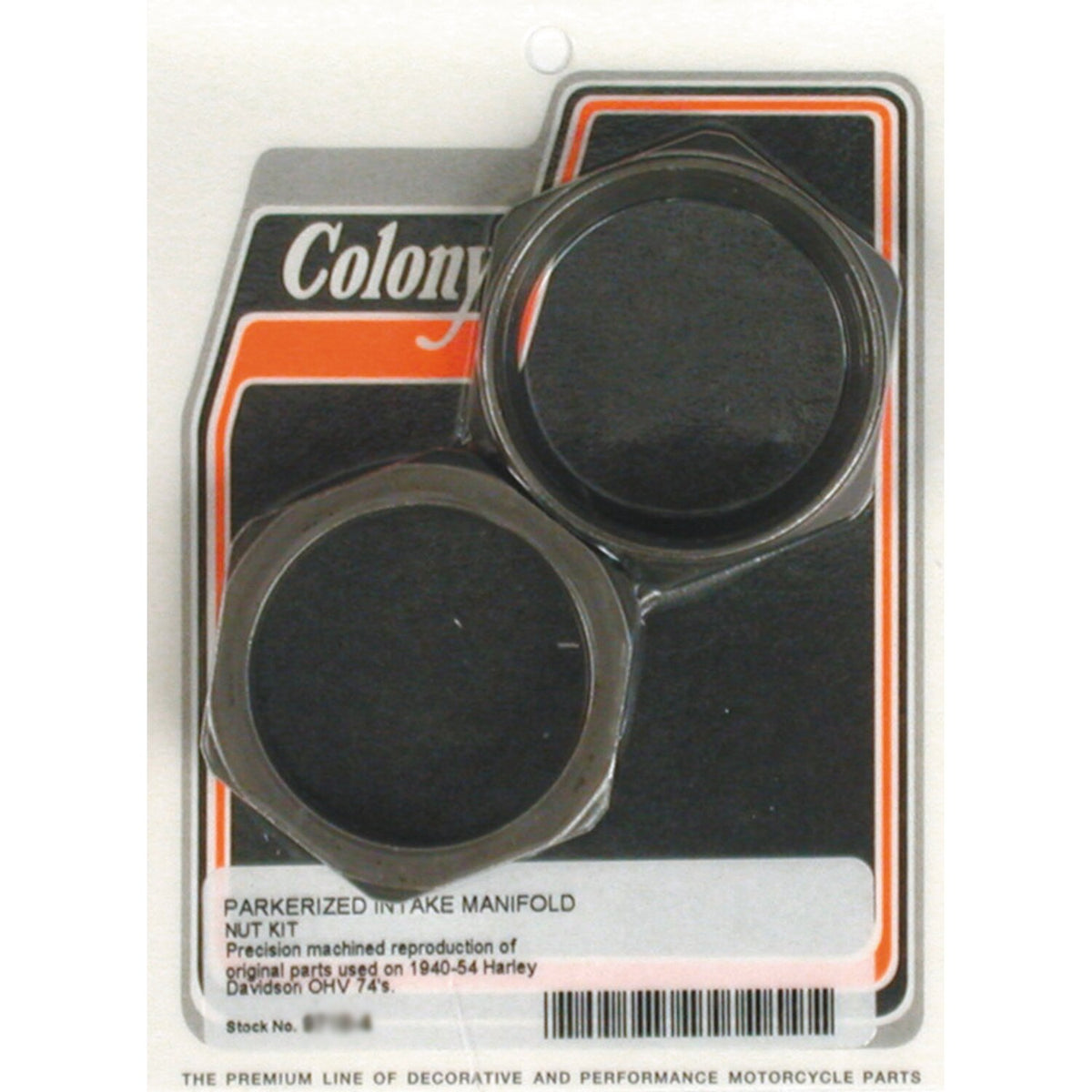 Colony manifold nuts, plumber style