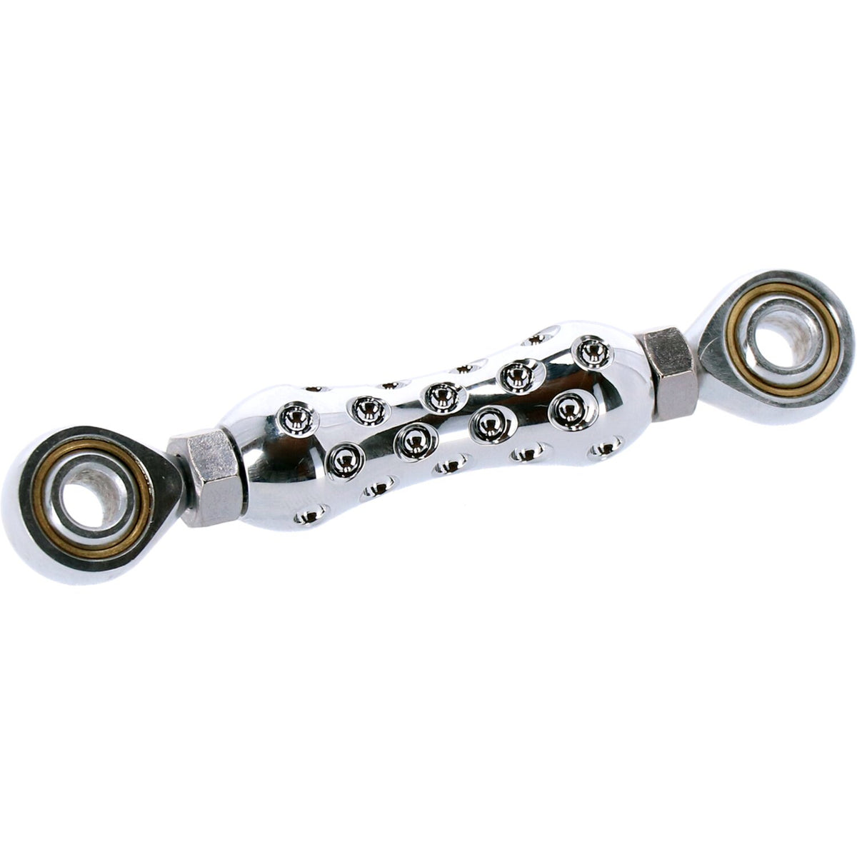 Shifter rod 'Drilled'. Chrome