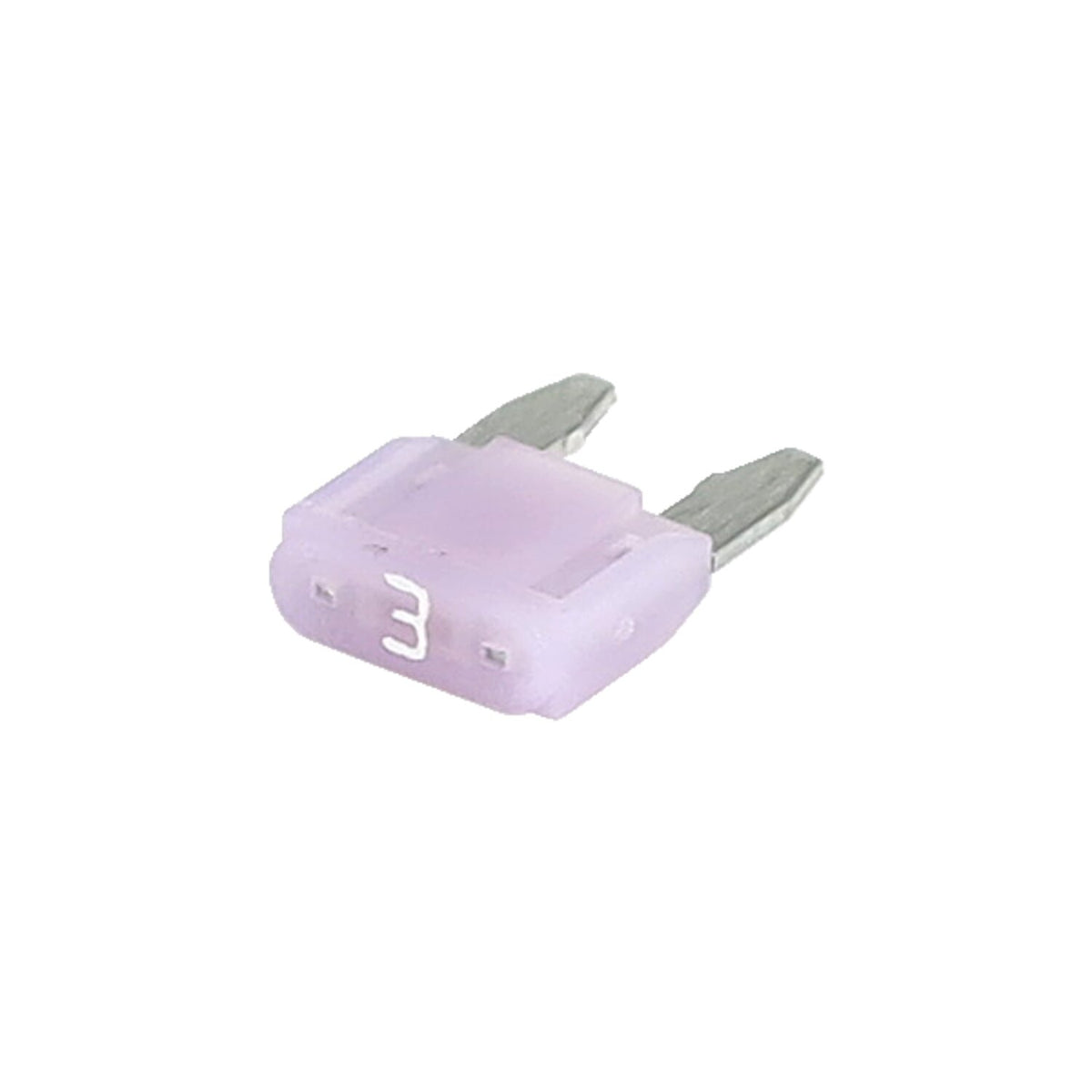 Mini fuse with LED indicator. Violet. 3A