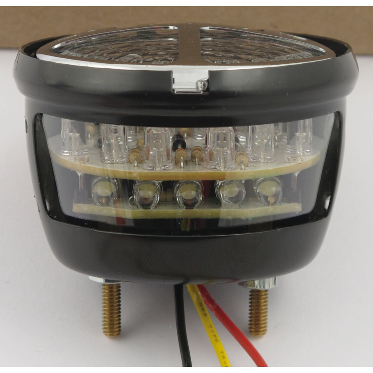 Stop LED taillight. Black. Clear lens