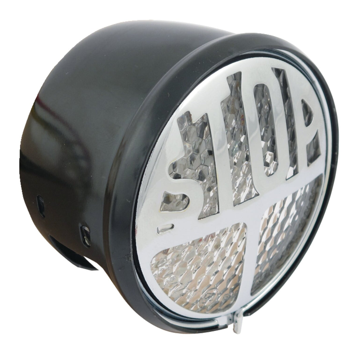 Stop LED taillight. Black. Clear lens
