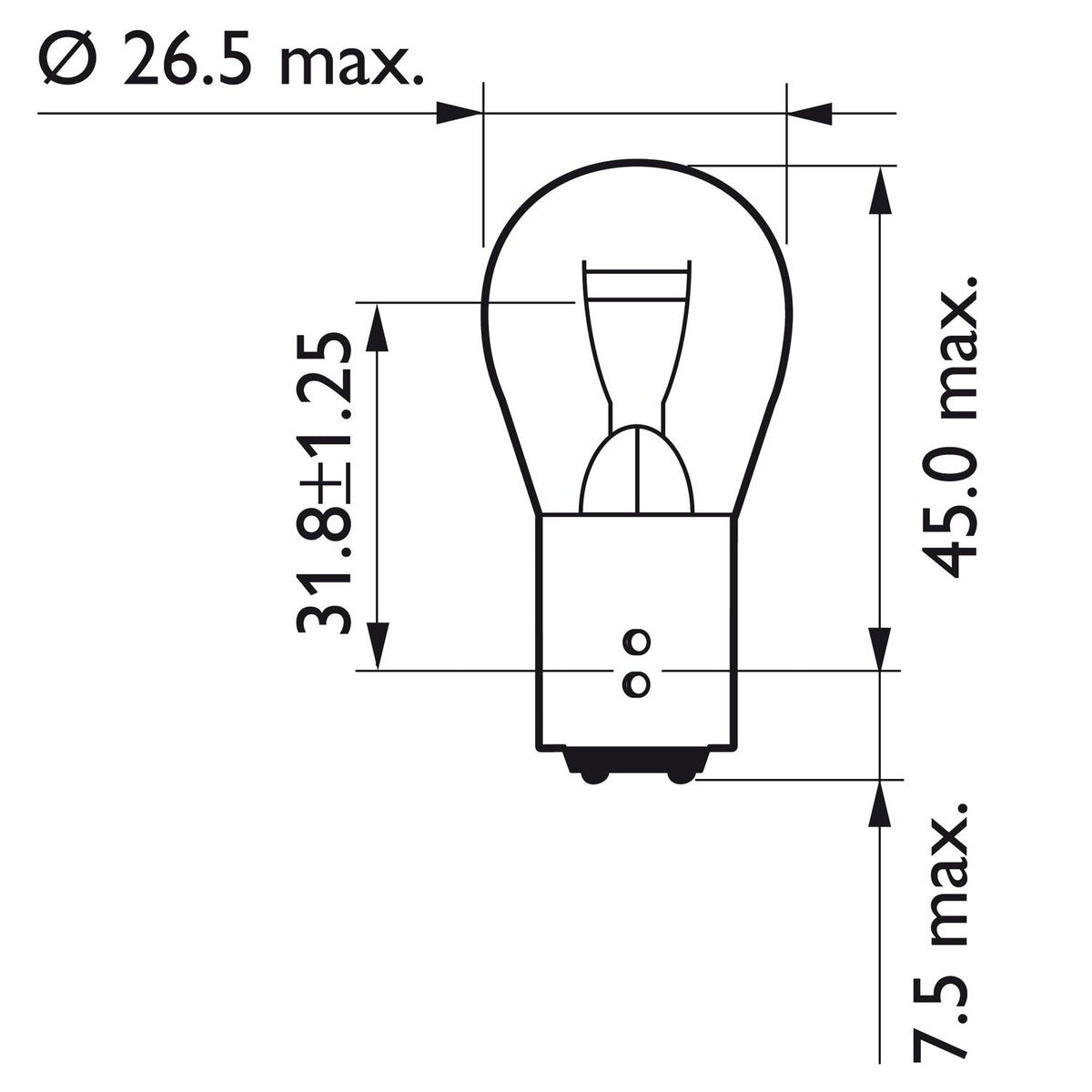 Philips taillight light bulb P21/4W