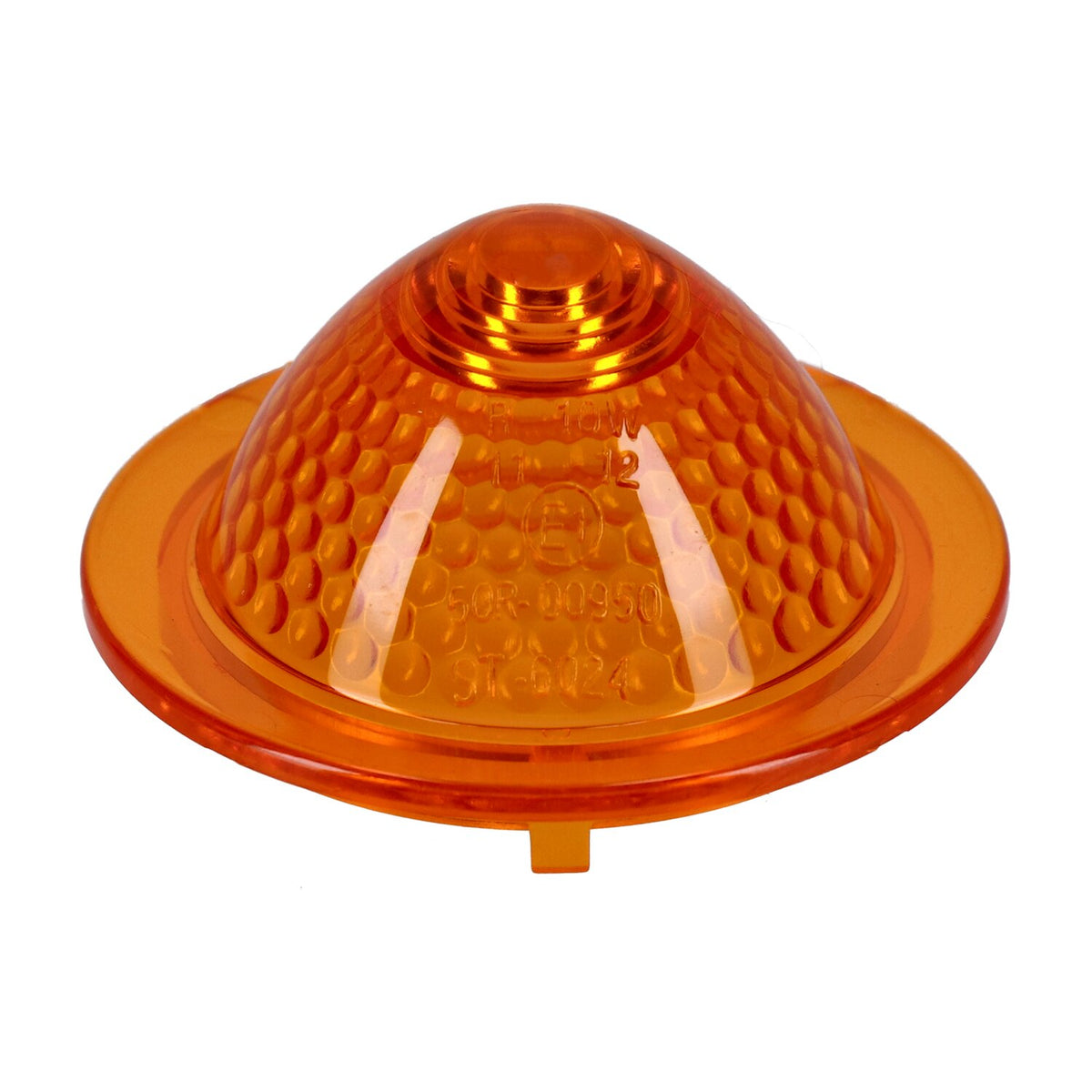Replacement lens for pointed Bullet lamps. Amber