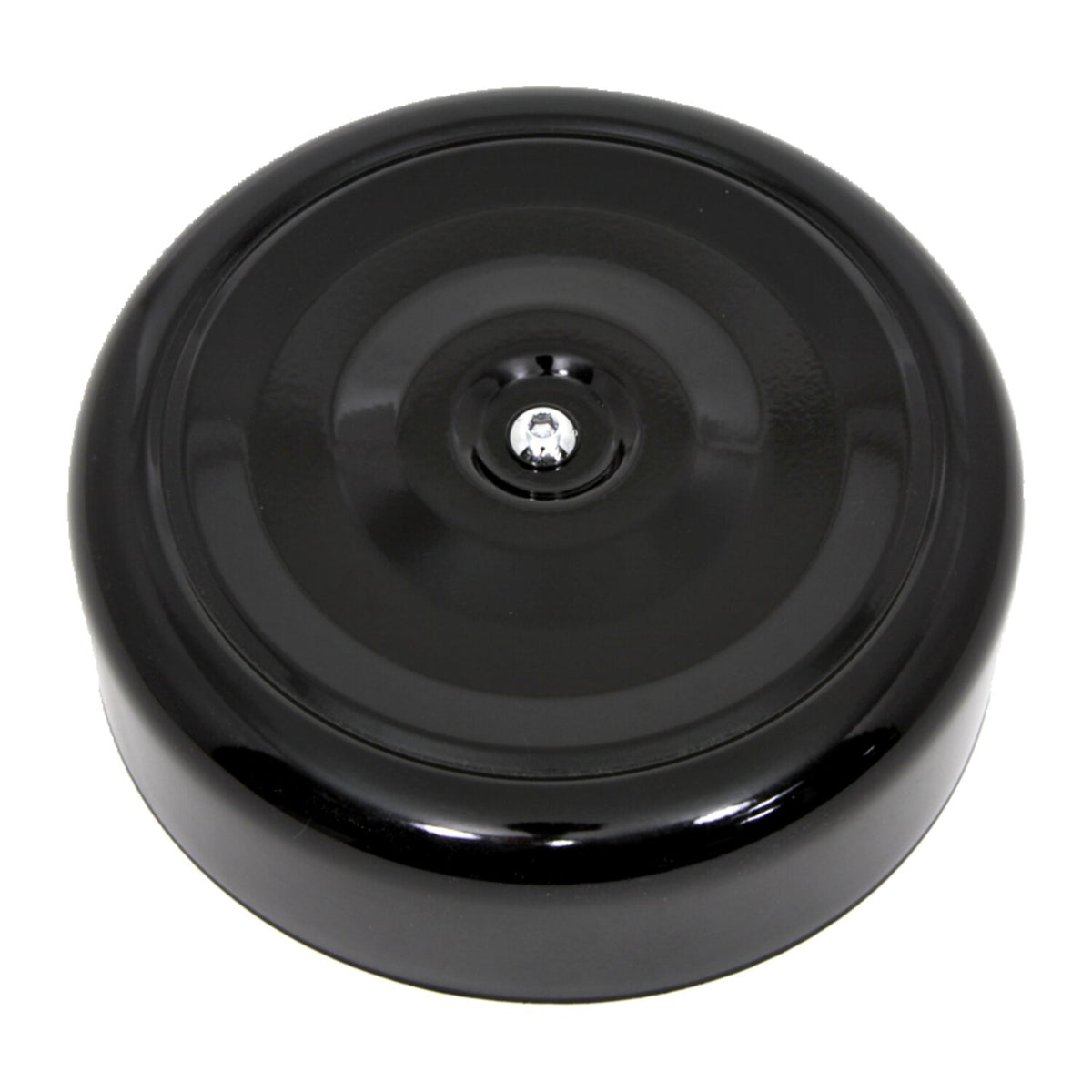 Air cleaner cover, Bobber style. 7" diameter. Black