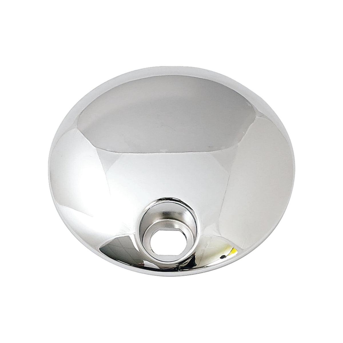 Fuel tank console door. Chrome