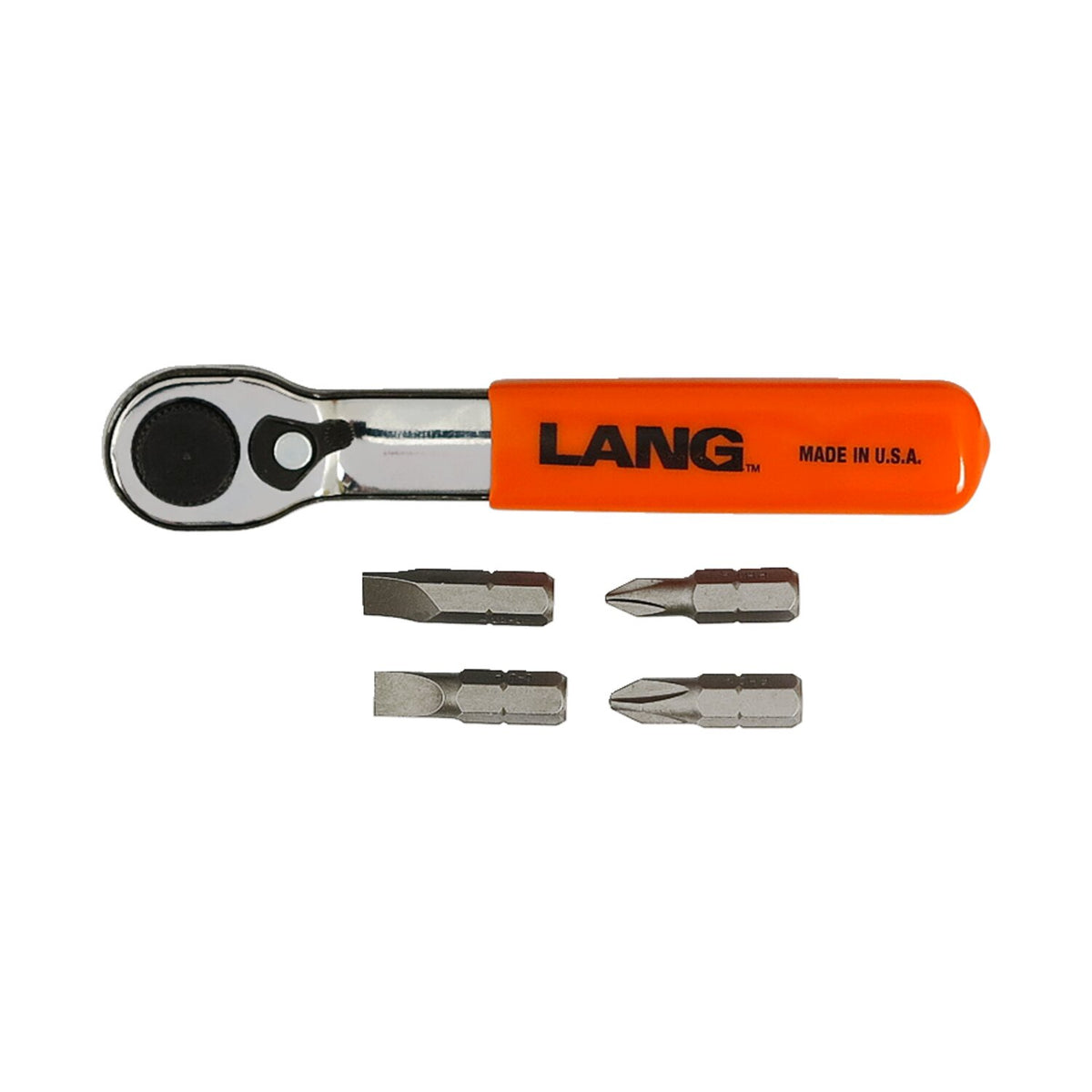 Lang Tools, mini ratcheting bit wrench. Fine tooth