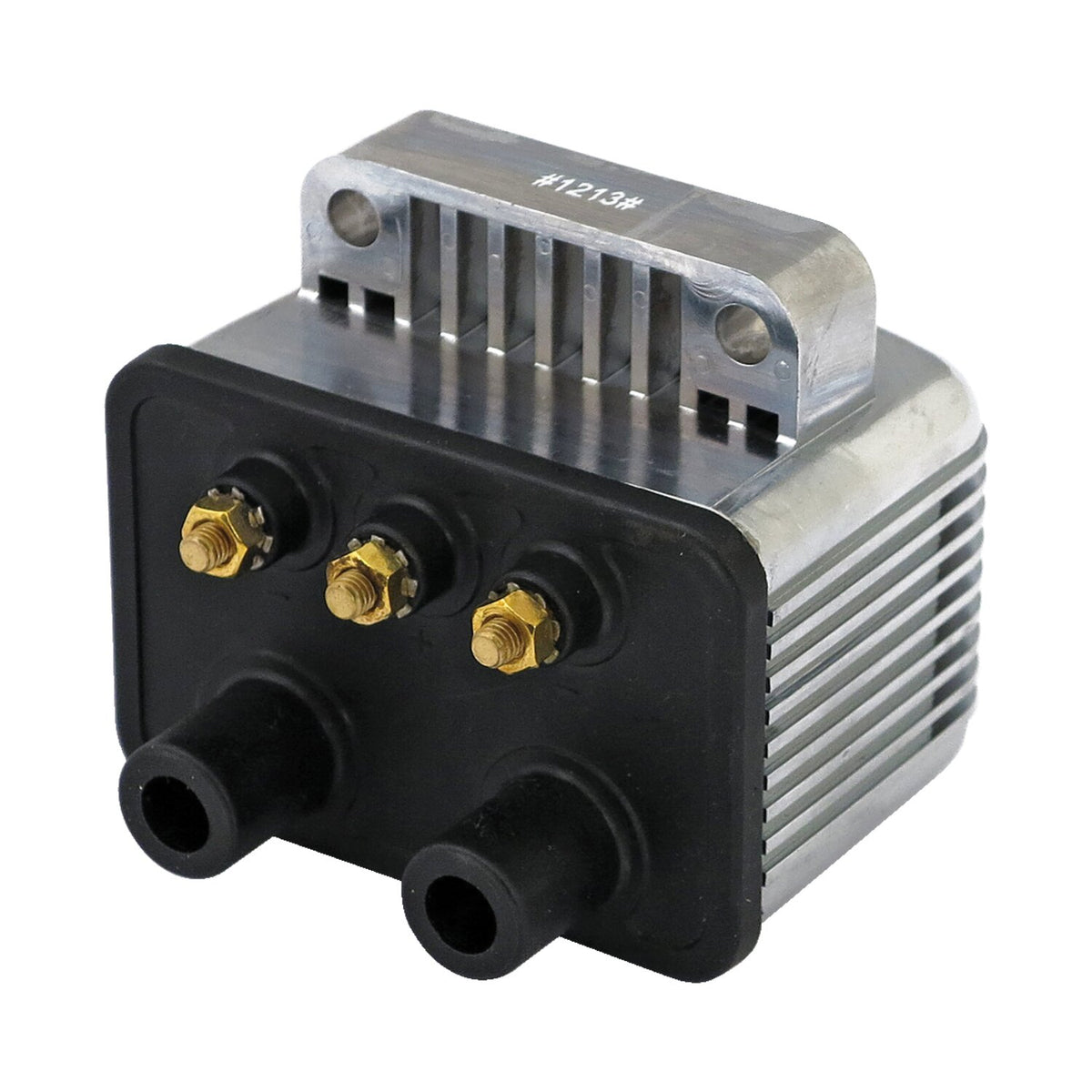 Mini single fire coil. 12v, 3 ohm. Chrome