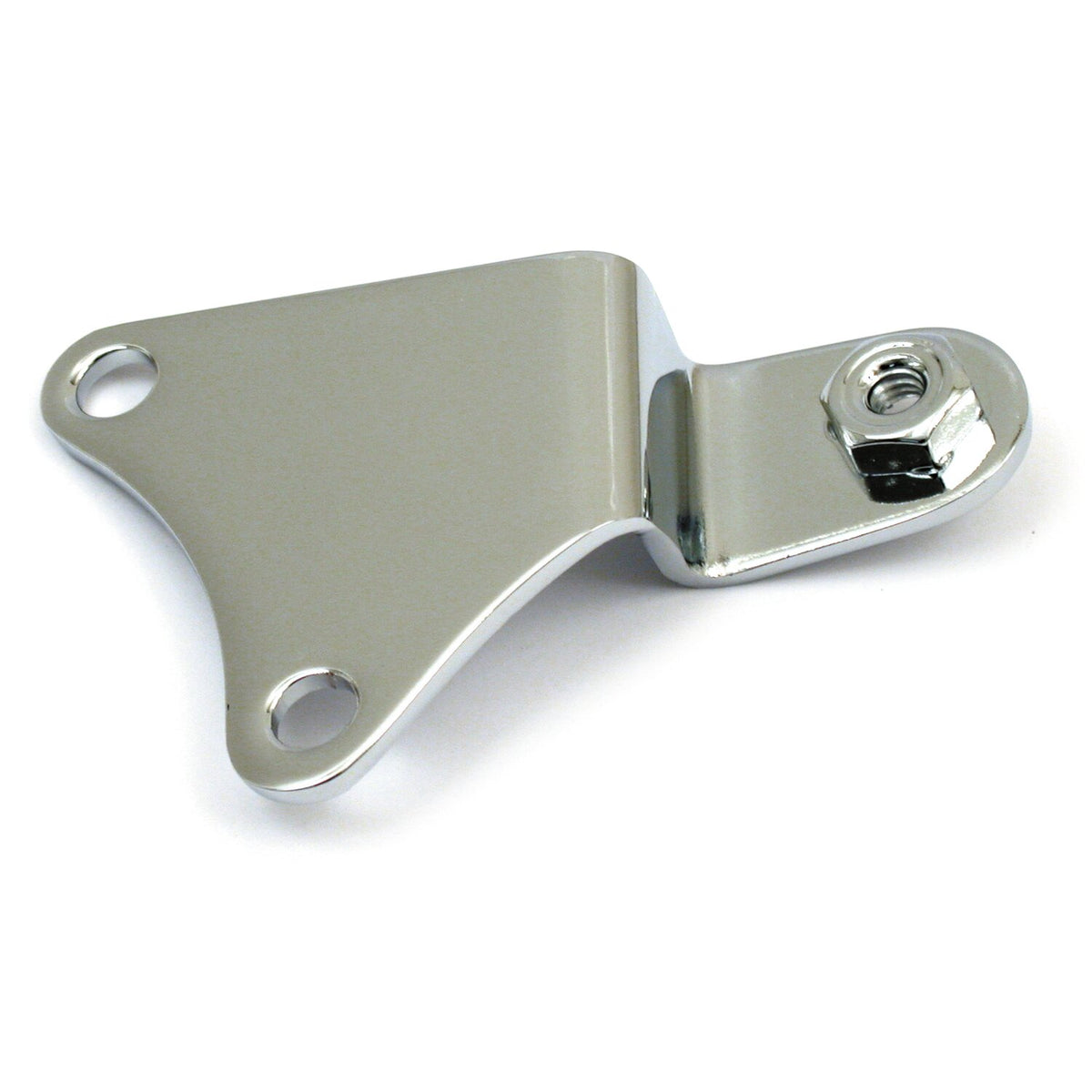 Battery carrier bracket. Chrome