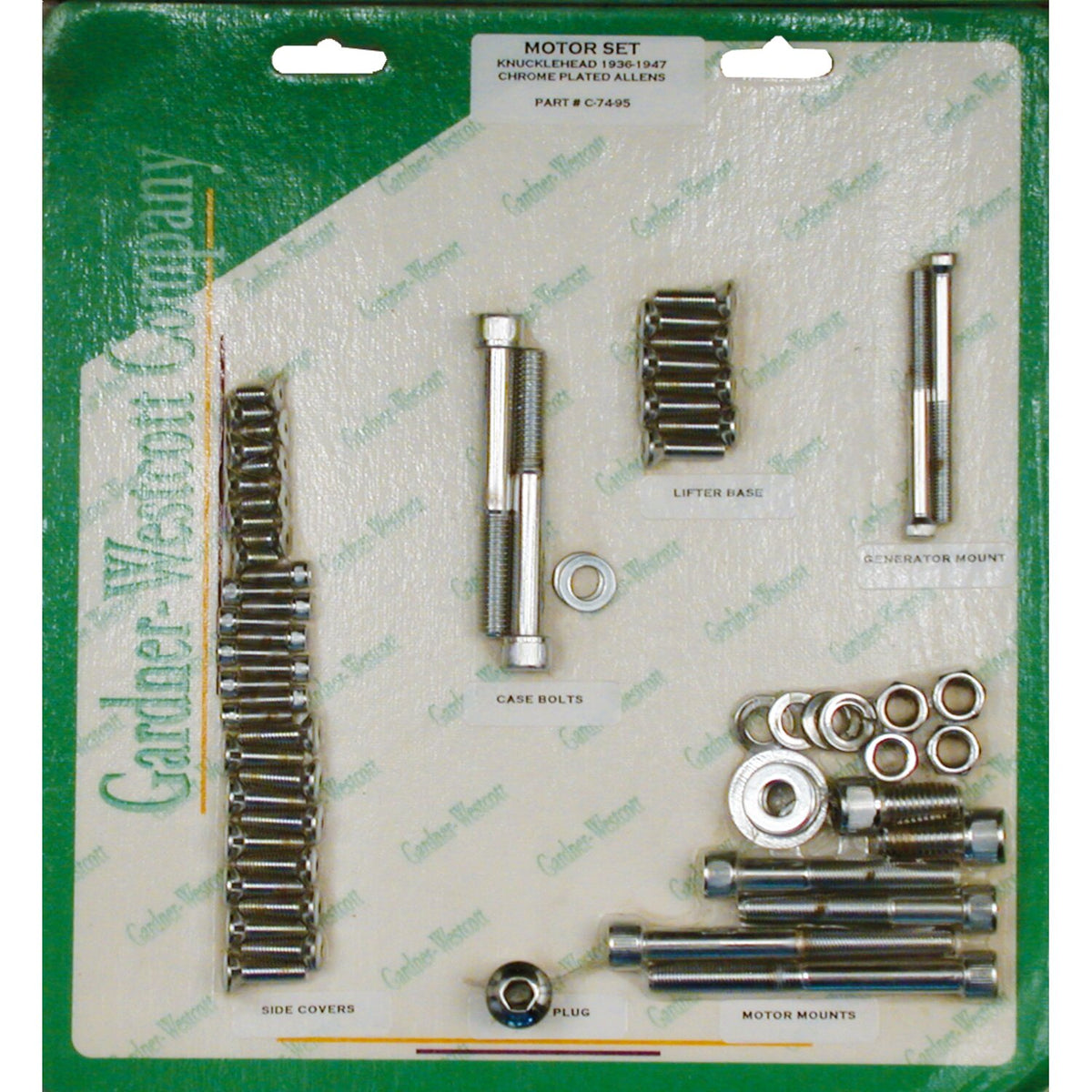 Motor screw set, allen
