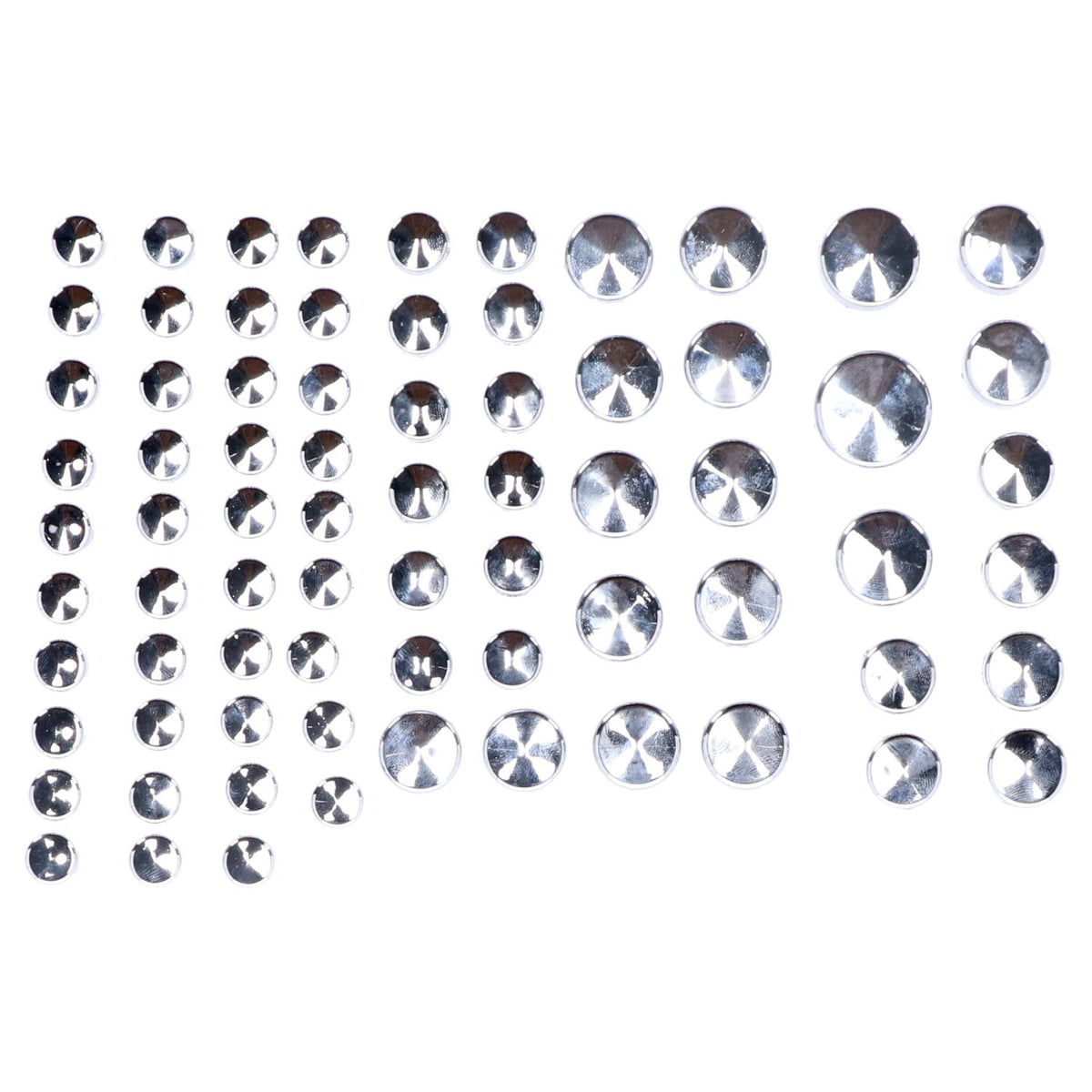 Smoothtopps, push-on cover set (74pc). Chrome