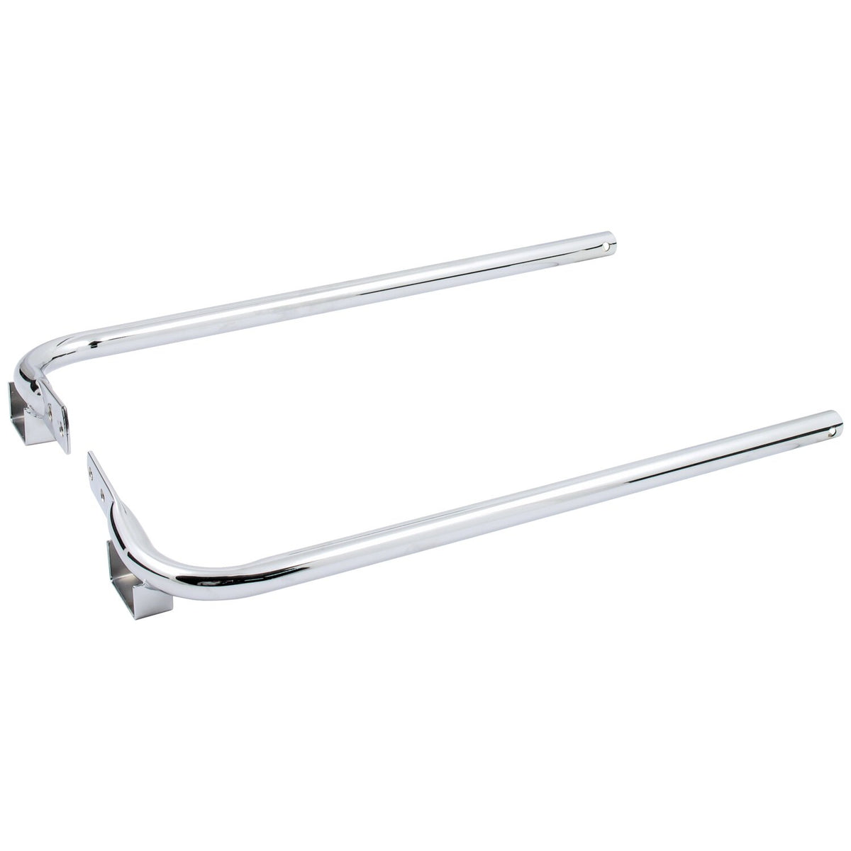 Saddlebag support bracket set. Chrome