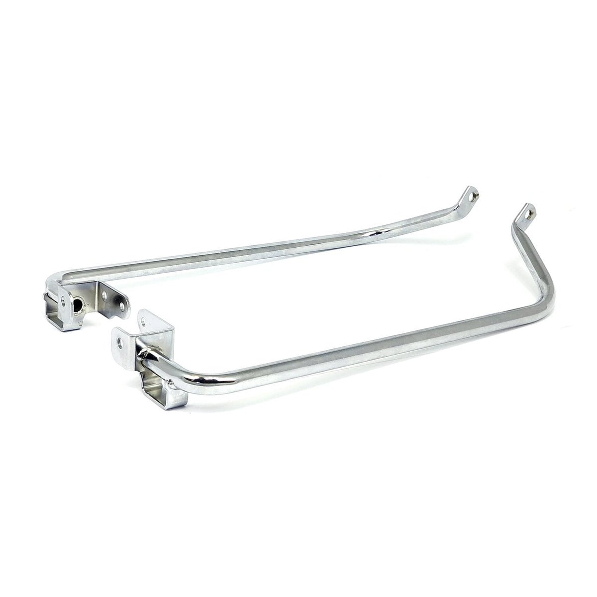 Saddlebag support bracket set. Chrome