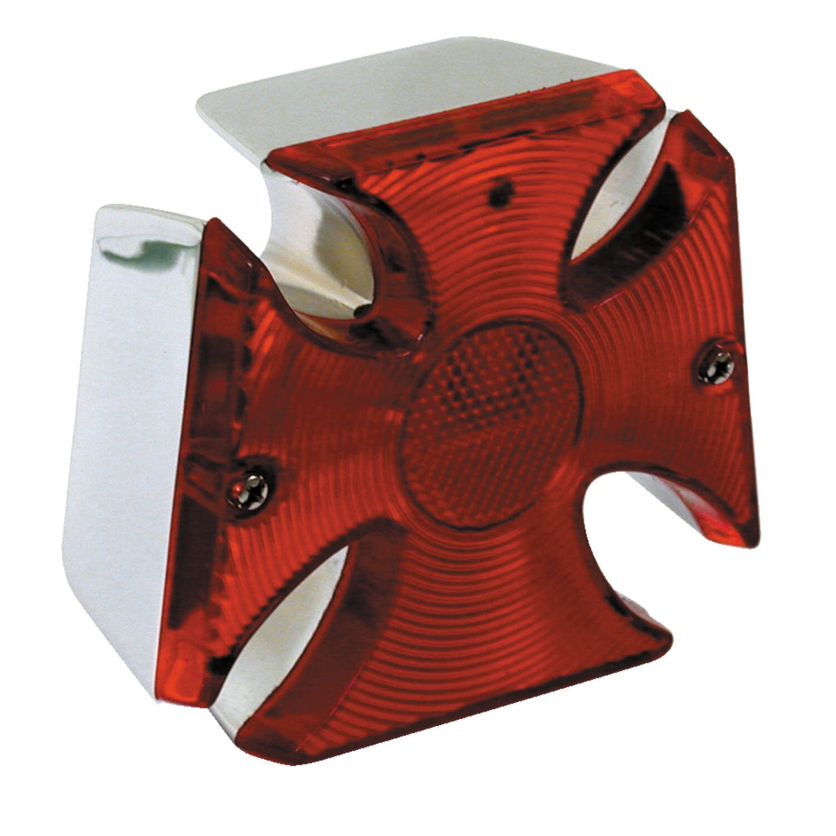 Maltese cross taillight. Chrome