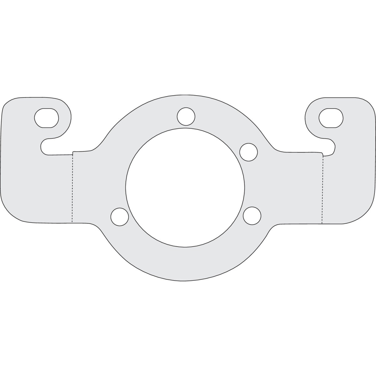 Air cleaner adapter bracket. Chrome