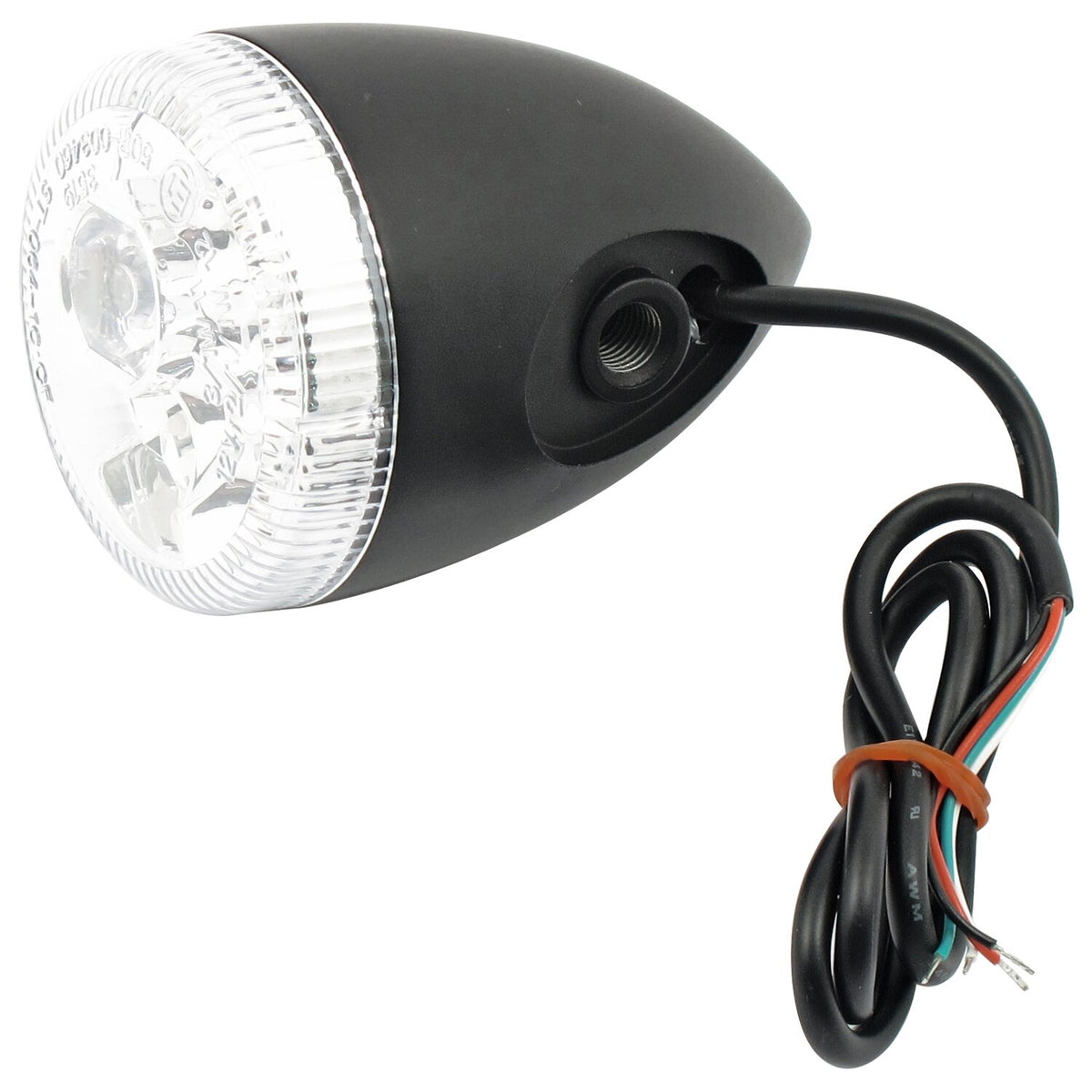 3-1 LED bullet taillight / turn signal combo. Black. Clear