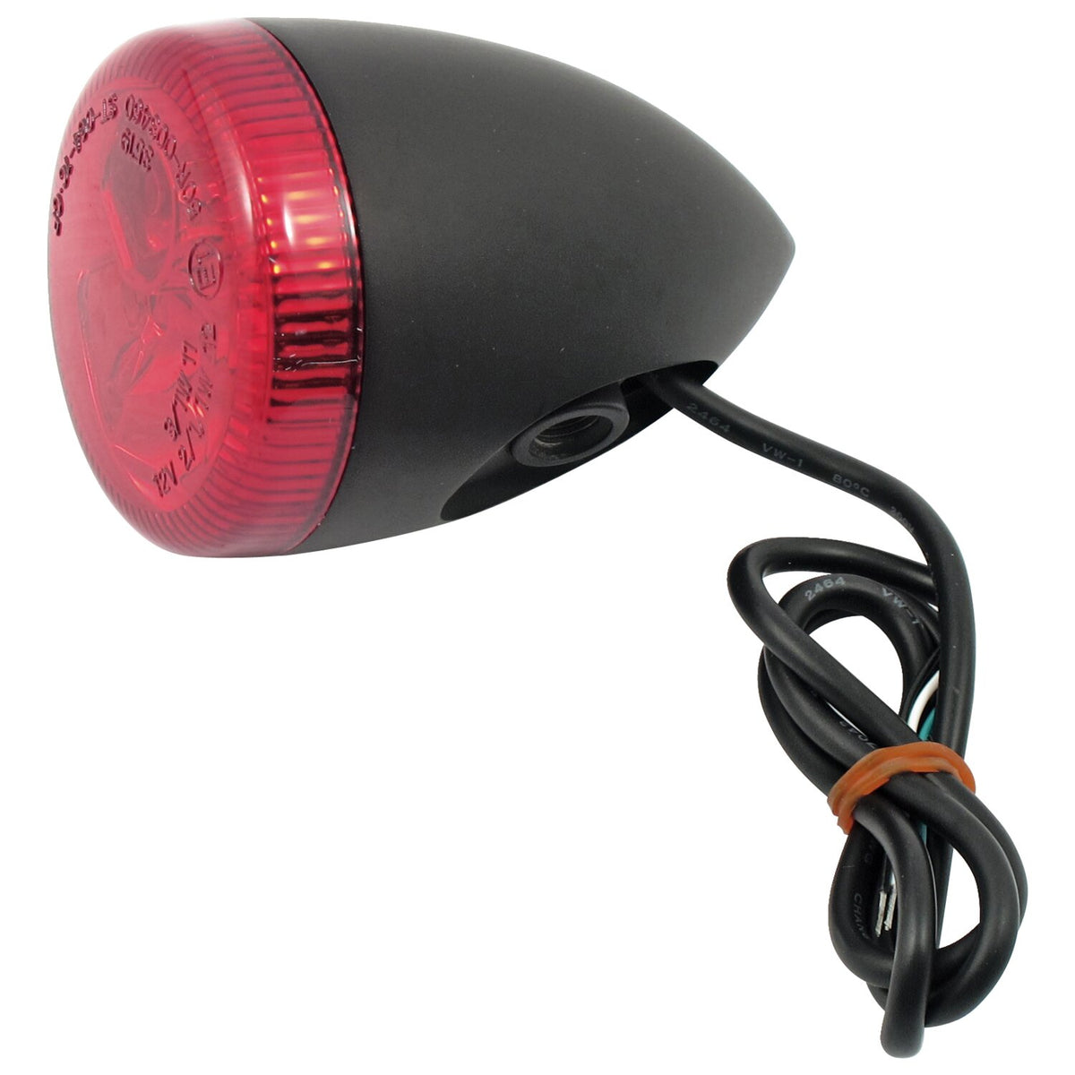 3-1 LED bullet taillight / turn signal combo. Black. Red
