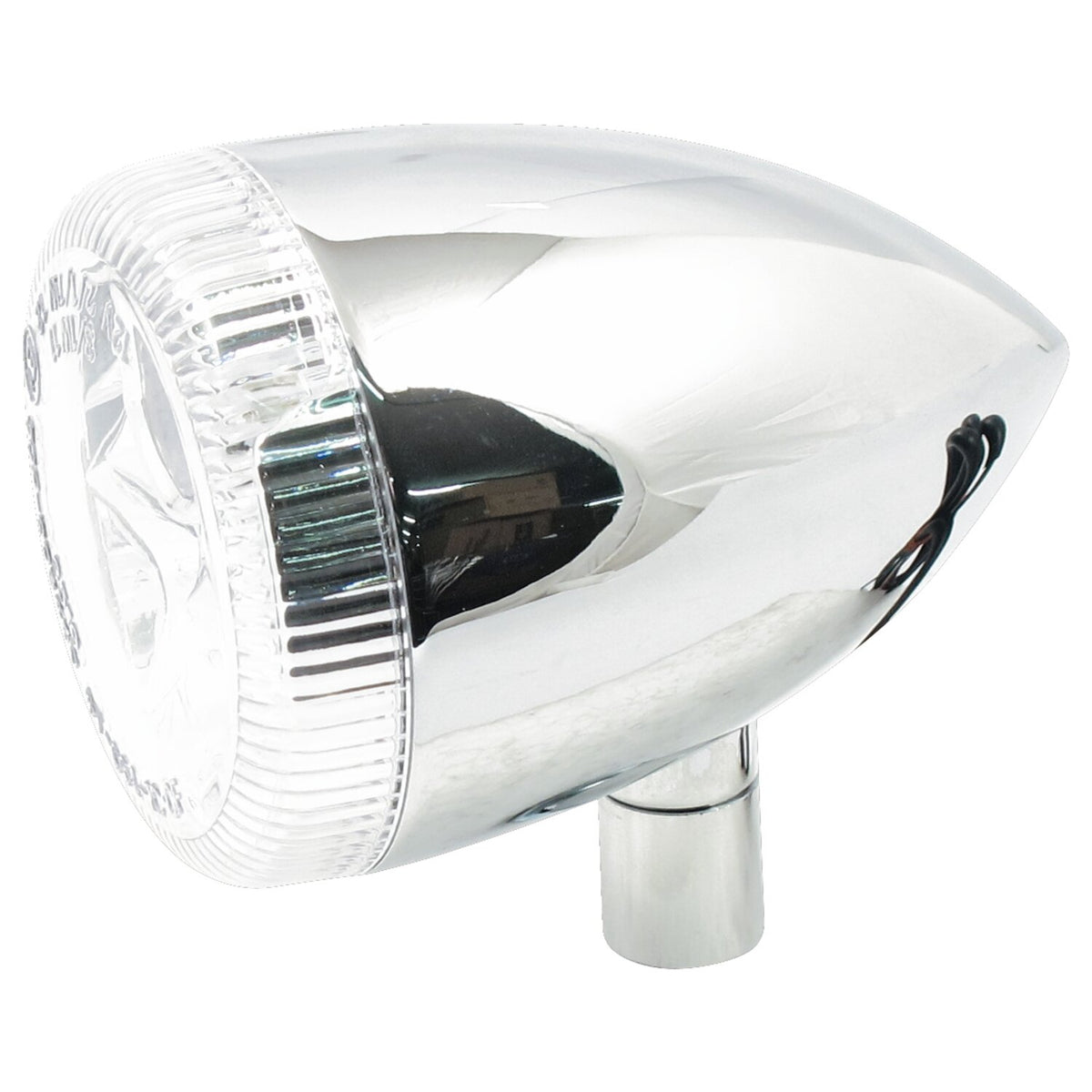 3-1 LED bullet taillight / turn signal combo. Chrome. Clear