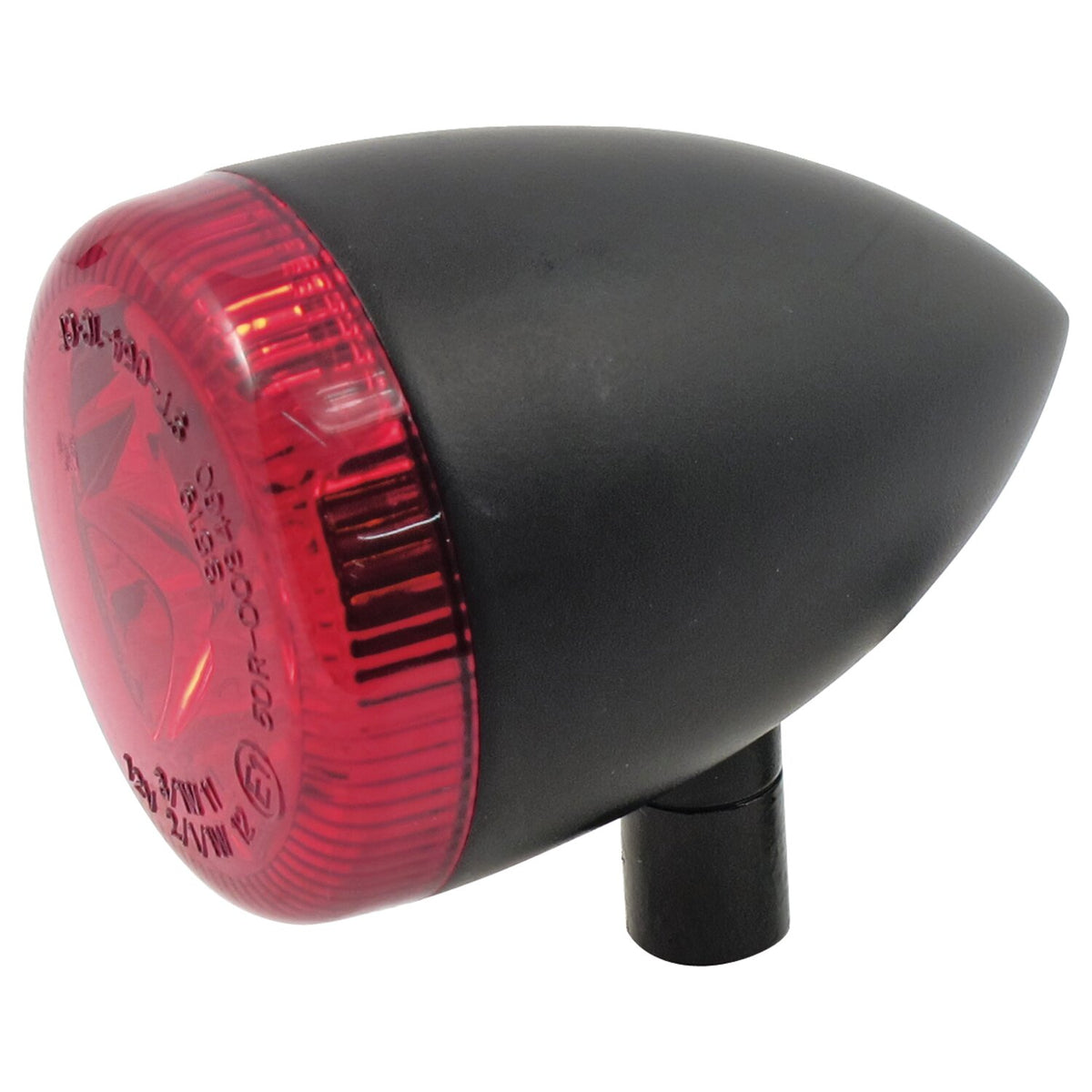 3-1 LED bullet taillight / turn signal combo. Black. Red